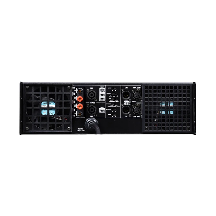 3U 1700w Class H 2ch 2 Two Channel Professional Stereo Dj m Audio Power Amplifier for Concerts