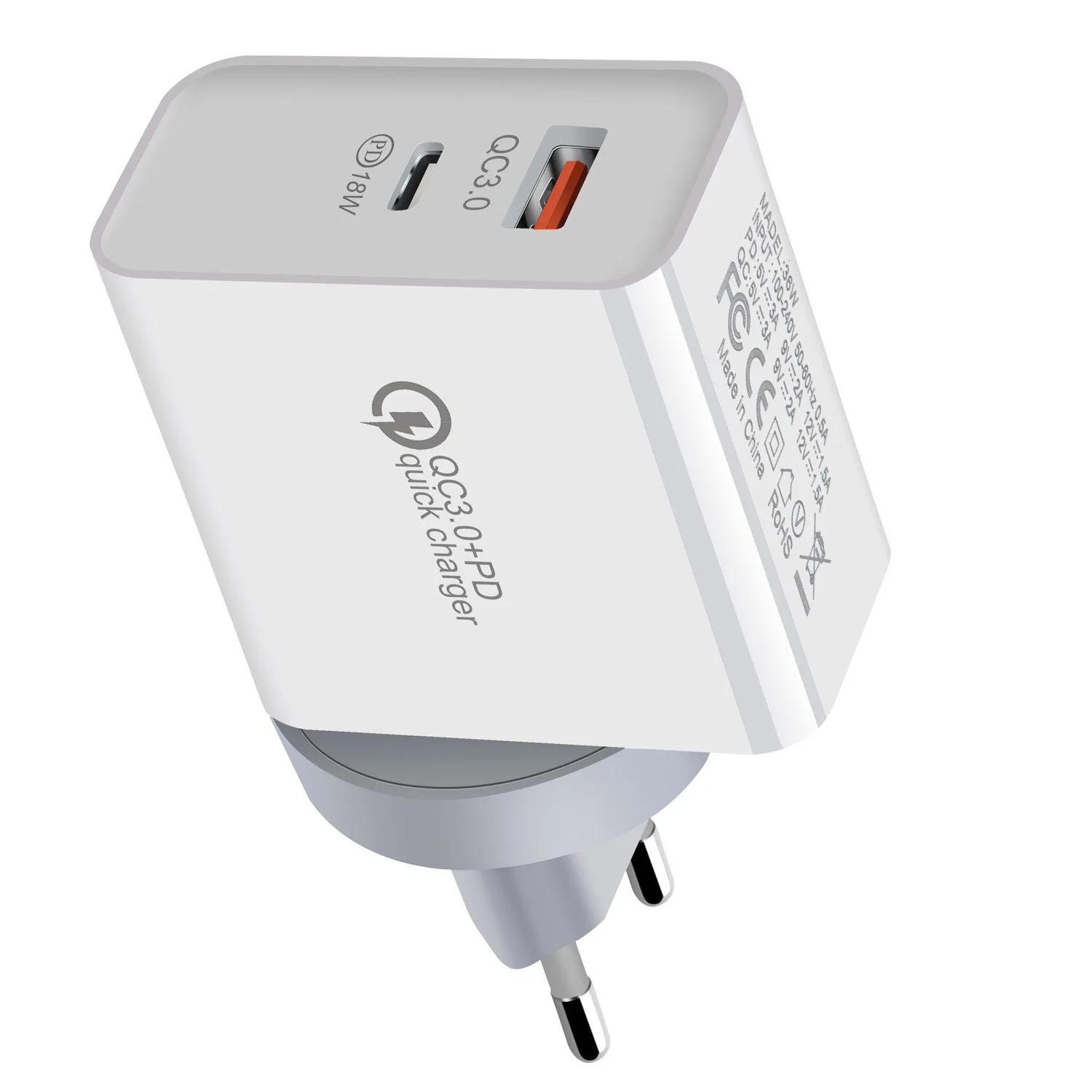 48 Вт 2 порта USB PD домашнее настенное зарядное устройство для телефона qc3.0 type-c адаптер для США