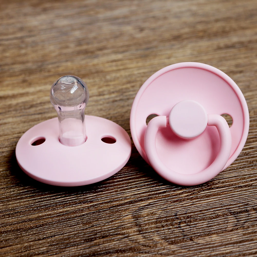 Custom Bpa-free Soft Feeding Baby Food Grade Natural Silicone Neutral Color Soothers Pacifier Wholesale
