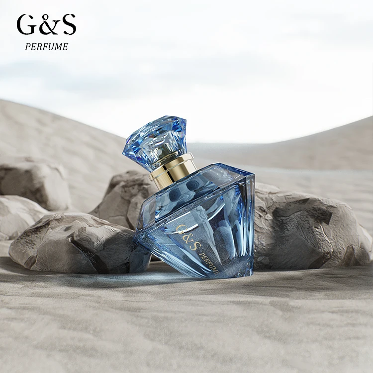 Luxury Empty Perfume Bottle Black Diamonds Shape 100ml