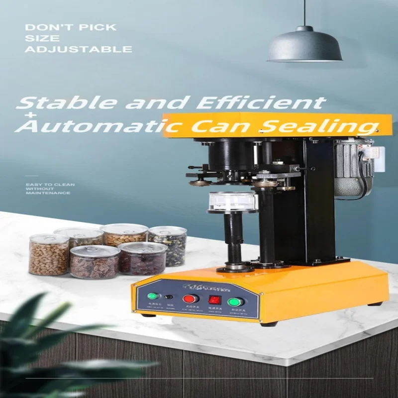 Automatic Tin Can Sealer Machine Circular Canned Food Beer Capping