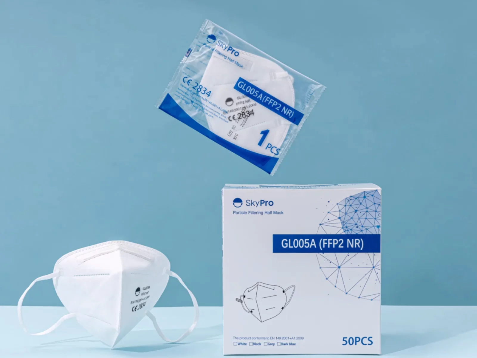 Disposable Respirator Gl005a Custom Offset Ffp2 Printed Logo Ce En149