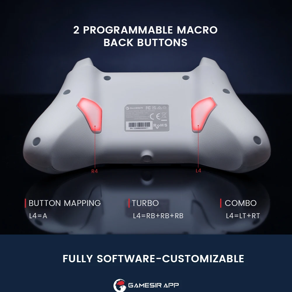GameSir Cyclone2 Multi-platform Wireless Gaming Controller with Full Hall Effect Sensors
