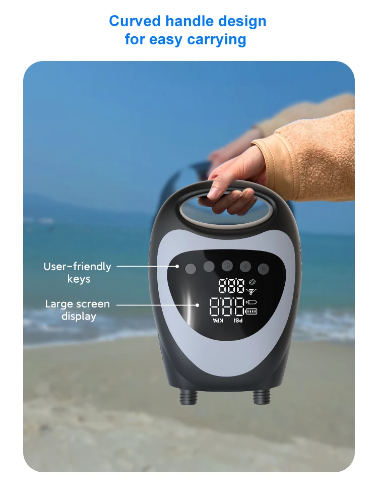 Pompe électrique Rechargeable Dwndpump 20 PSI Double Action Pour SUP, Kayak, Paddle Board - Neuf