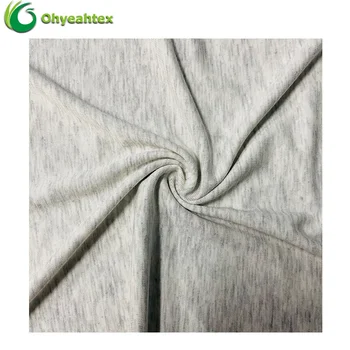 Oeko-Tex Standard 100 Rayon Grey Rib 1*1 Viscose Lining Fabric For Women' T-shirt
