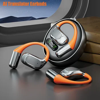 M113 Ai Translator Earbuds Open-end Translator Earphone 138 Languages Translator Earbuds Travel Abroad Easy Conversation OWS