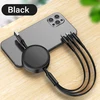 Negro 3 en 1 cable USB