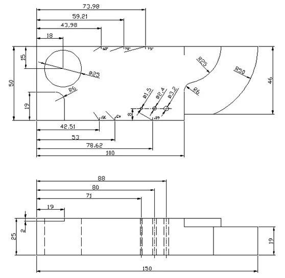 Ultrasonic Flaw Detector Calibration Gauge Blocks MINI IIW test Block on Sale Factory HUATEC