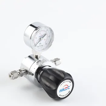 HG13 Factory Price Hydrogen Helium Oxygen Brass Chrome Plating Pressure Regulator For High Pressure Gas