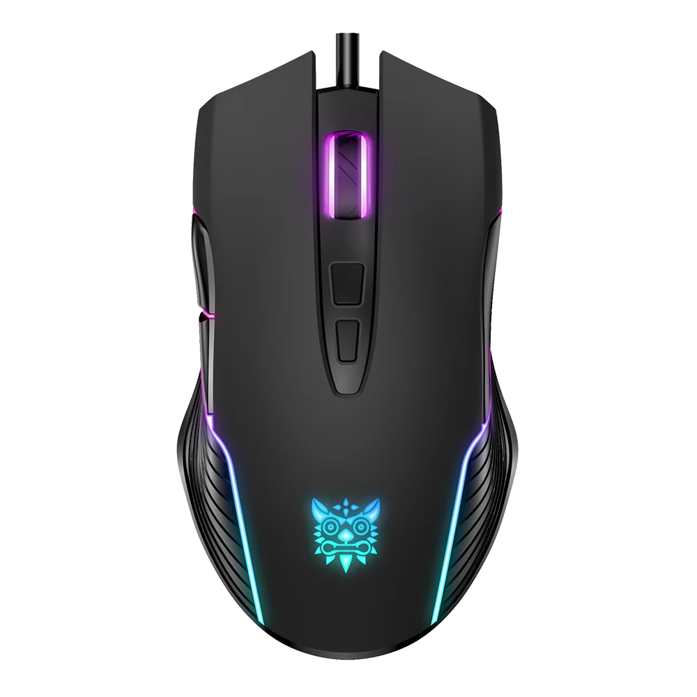 Onikuma Cw905 Rgb Wired Pink Gaming Mouse With Ergonomic Design