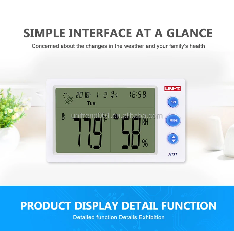 A13T Temperature Humidity Meter - UNI-T Meters