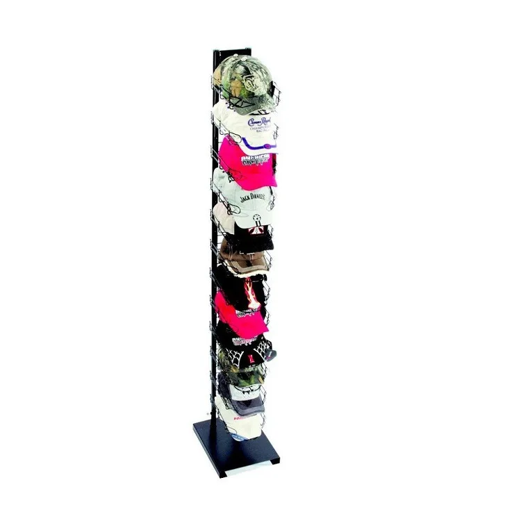 Hat Cargo Rack Display Stand Linear Revolving Floor Mounted 3/6/8/10/12tier Display Cap Display