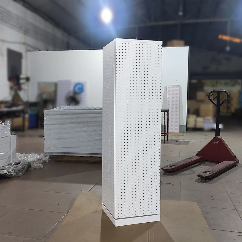Mingtang Rotator Display Pegboard, Jewelry Display 360 Rotating Tower, Floor Standing Rotating Jewelry Display Stand
