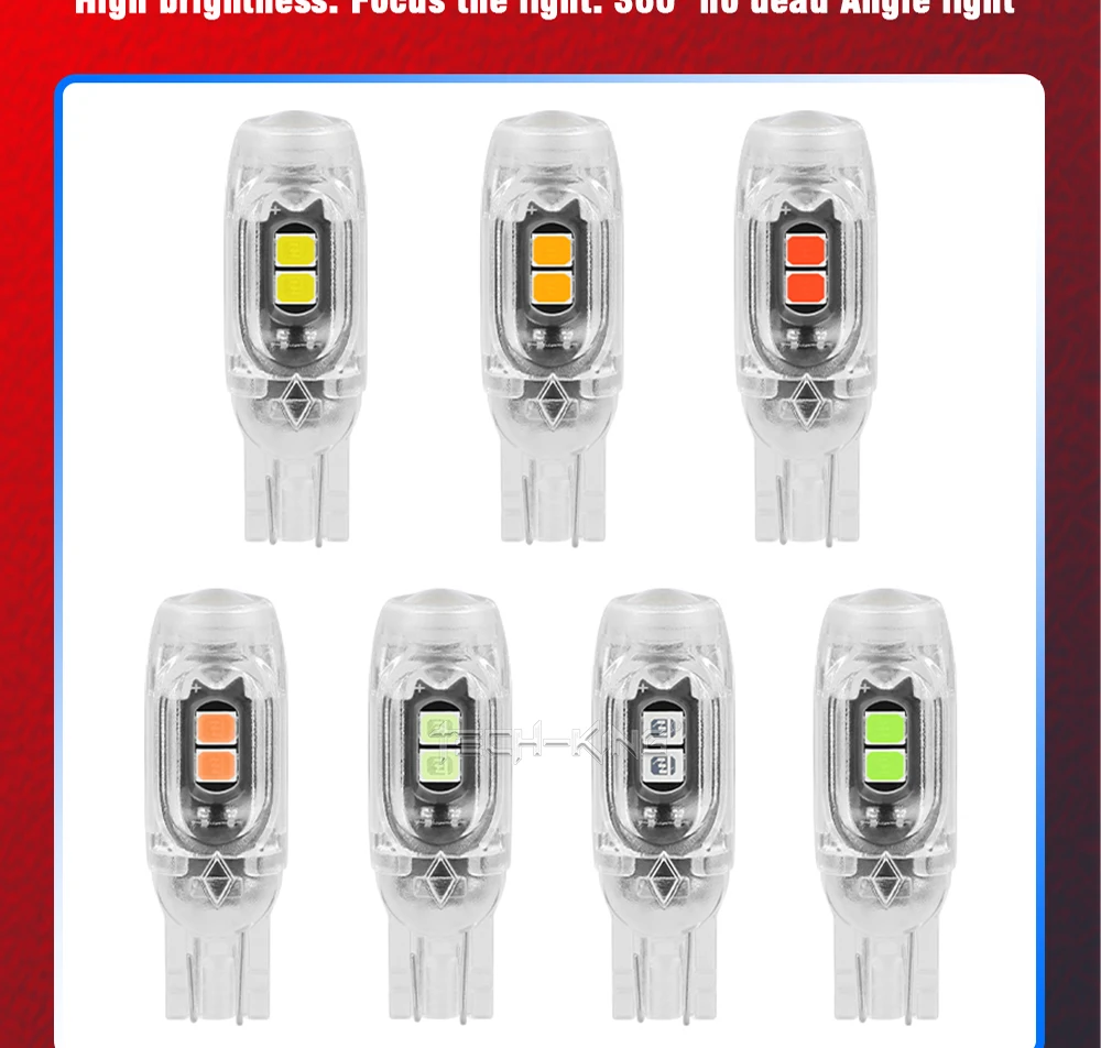 Car Led Lamp High Brightness Width Light Bulb 194 W5W Canbus 5Smd 3030 T10 Lens 12V Light Bulb