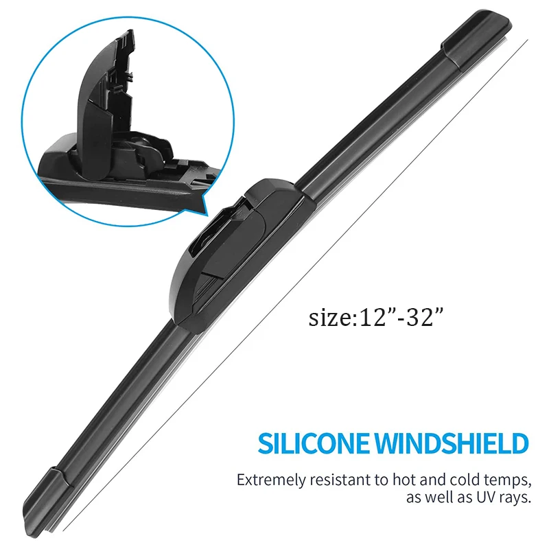 K112 Ebay Hot Sale Soft Wiper Blade Universal Utype Soft Windshield