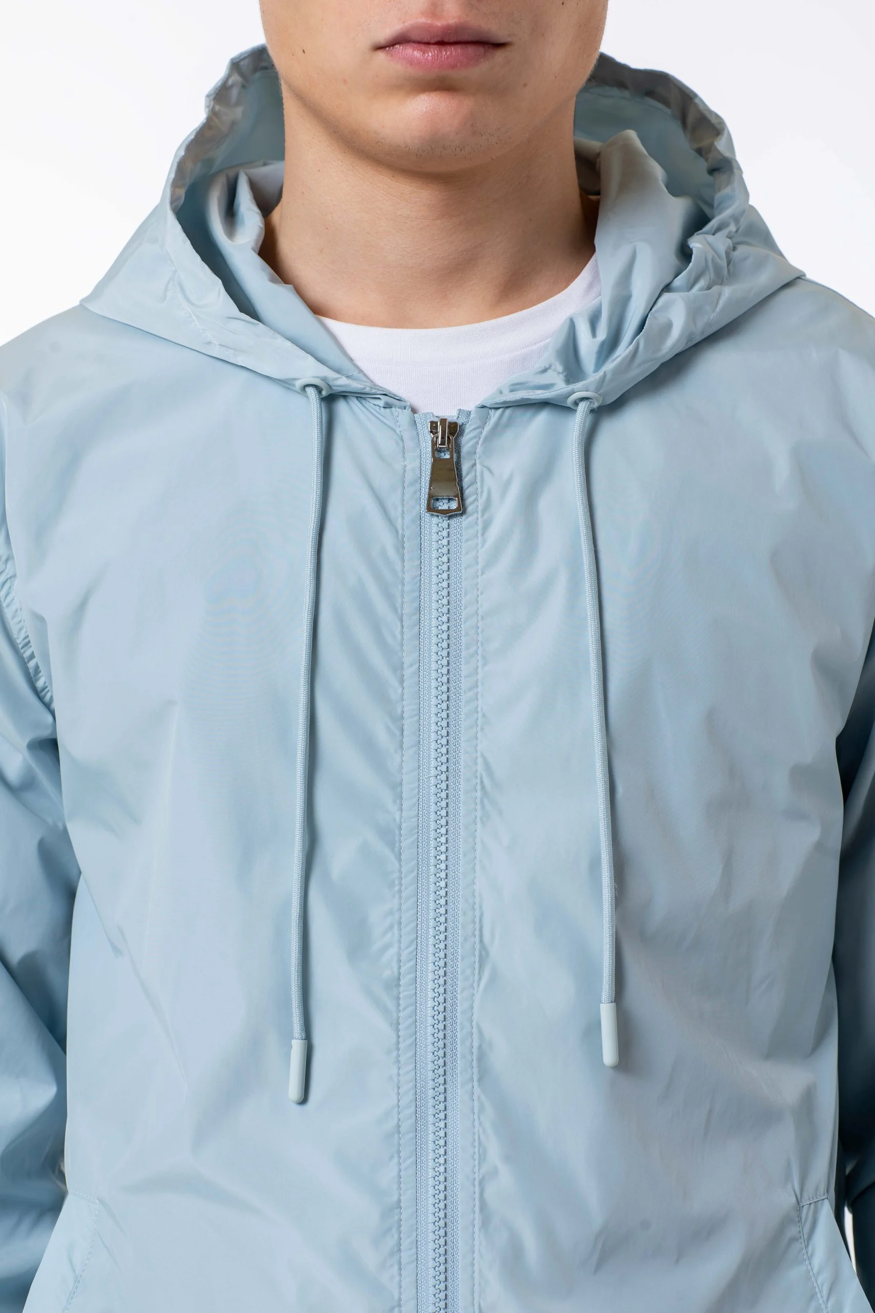 Custom Spring streetwear Light weight Men Casual Nylon cargo Jackets custom Windbreaker with hood for men_voghion.com