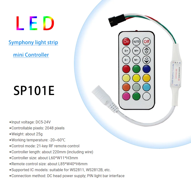 Mini LED SPI Pixel Signal Dimmer Controller - 2-Year Warranty