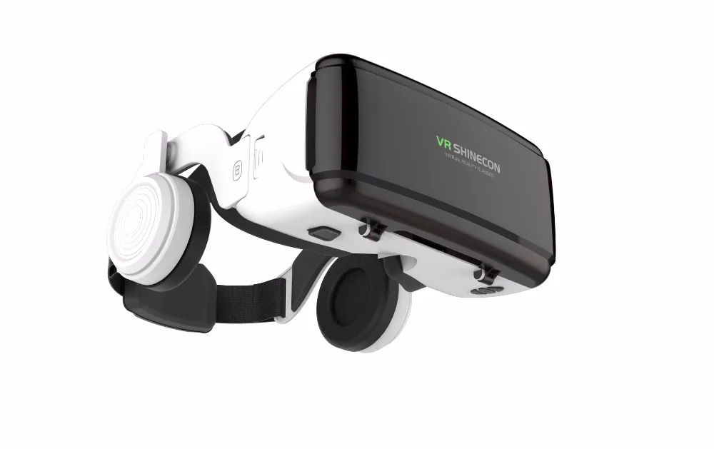 Shinecon VR-casco de realidad Virtual para teléfono inteligente, gafas 3D para Smartphone, auriculares, binoculares para videojuegos con lente