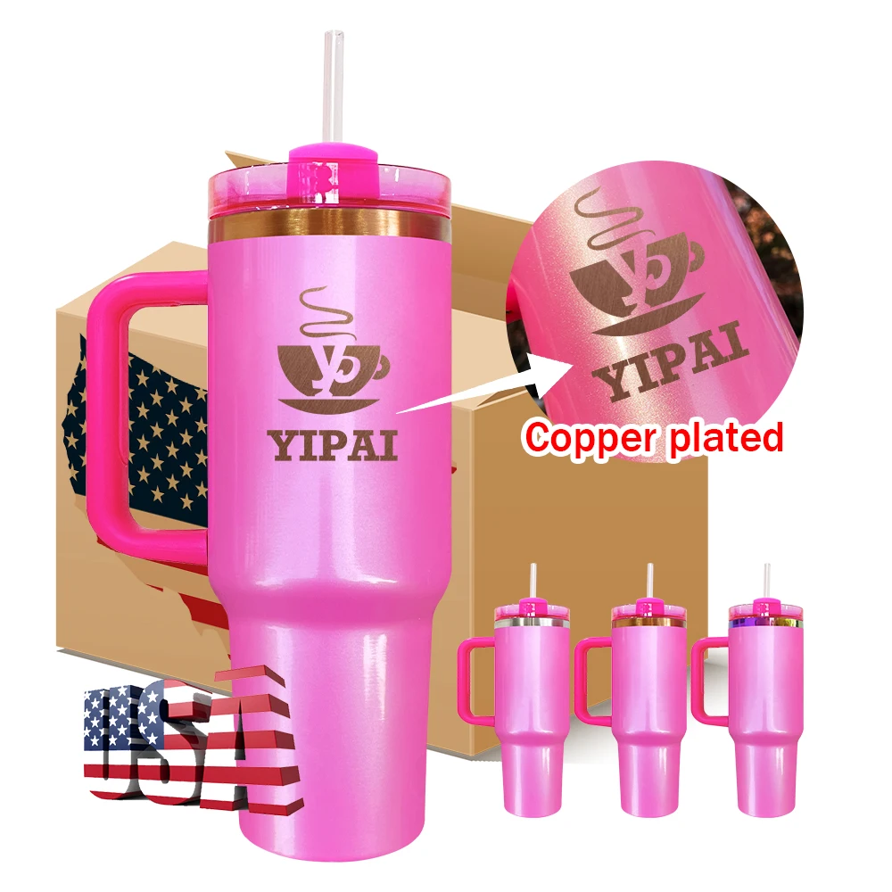 Peachy Pink, Custom 40oz Sipper Tumbler UVDTF or Sublimation