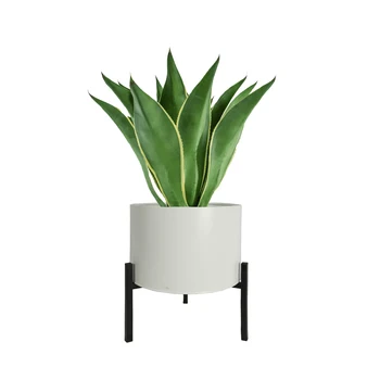 White Black Indoor Metal Plant Pot Large Planter Home Decor Luxury Pot Plant Inside Standing Nordic Modern Flower Pot Wholesale
