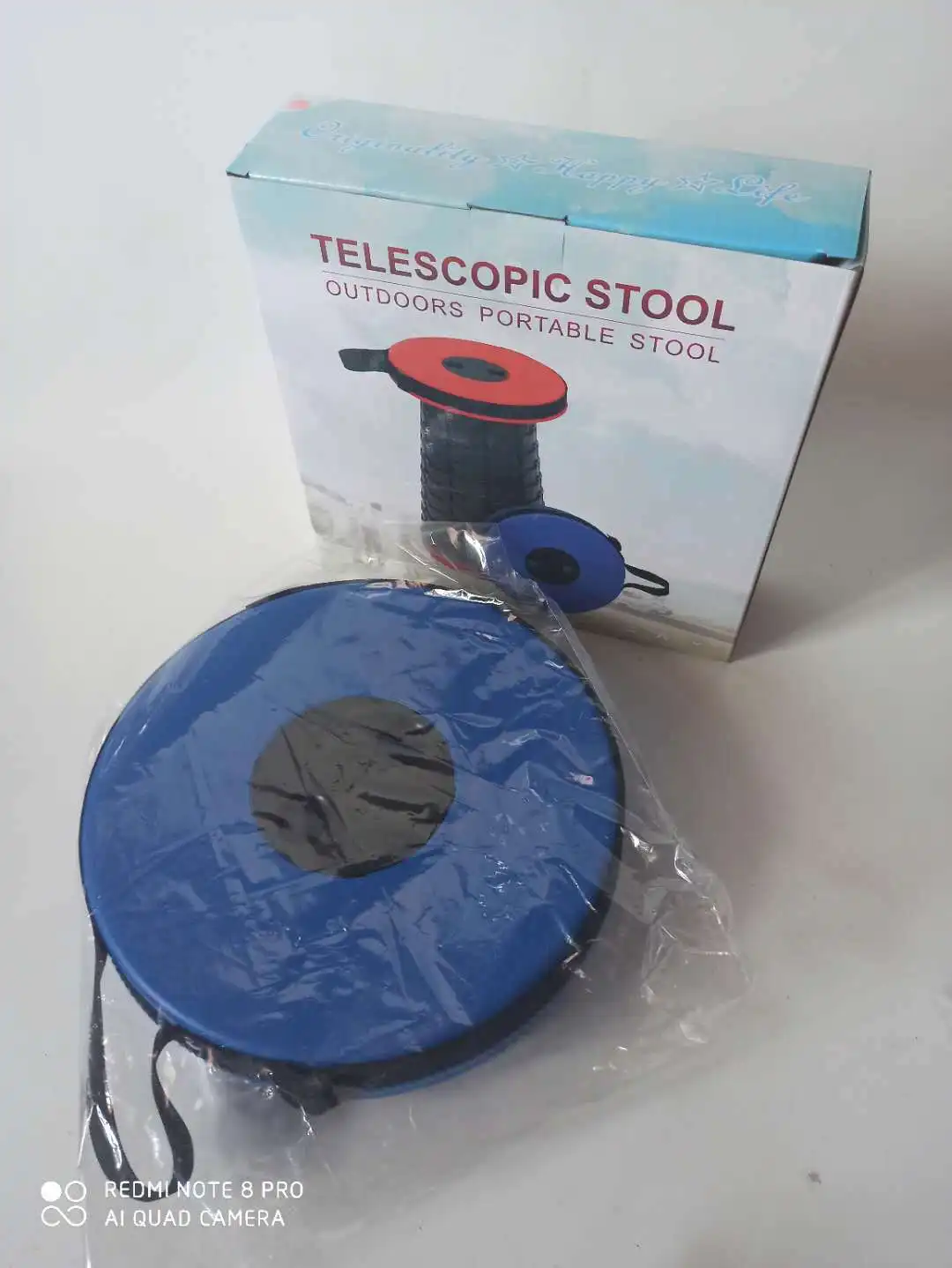 Portable Folding Stool Collapsible Retractable Stool Telescopic Expandable Camping Stools for Adult Simple Adjustable Seat