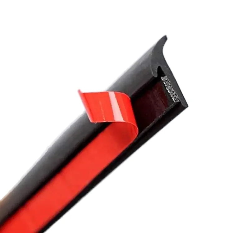 Universal Slanted T Type Weatherstrip Edge Trim Car Rubber Seal Strip Front Bumper Light Gap Custom Processing Service Available