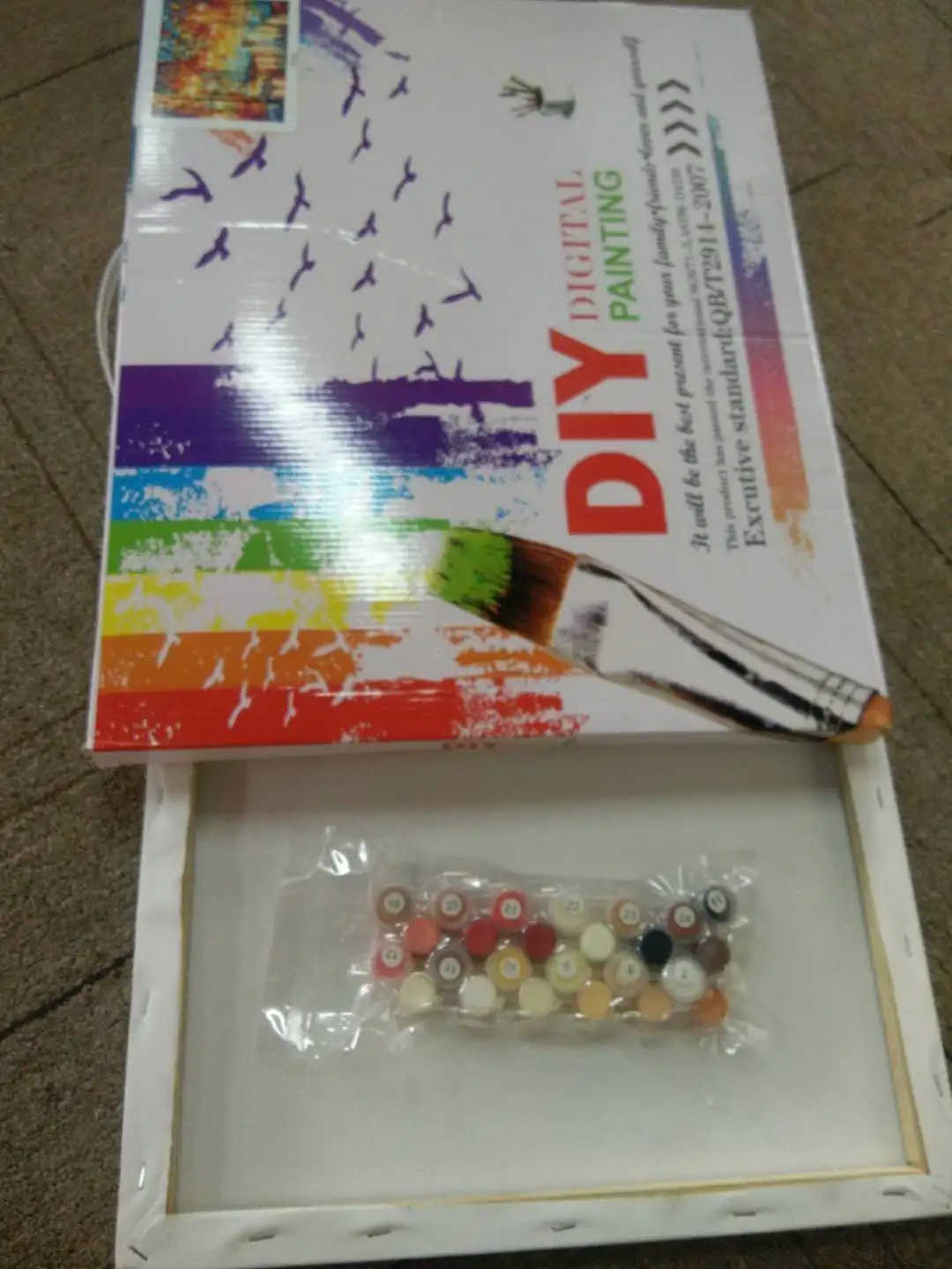 Modern Personalised Paint By Numbers Kit Custom Painting Canvas