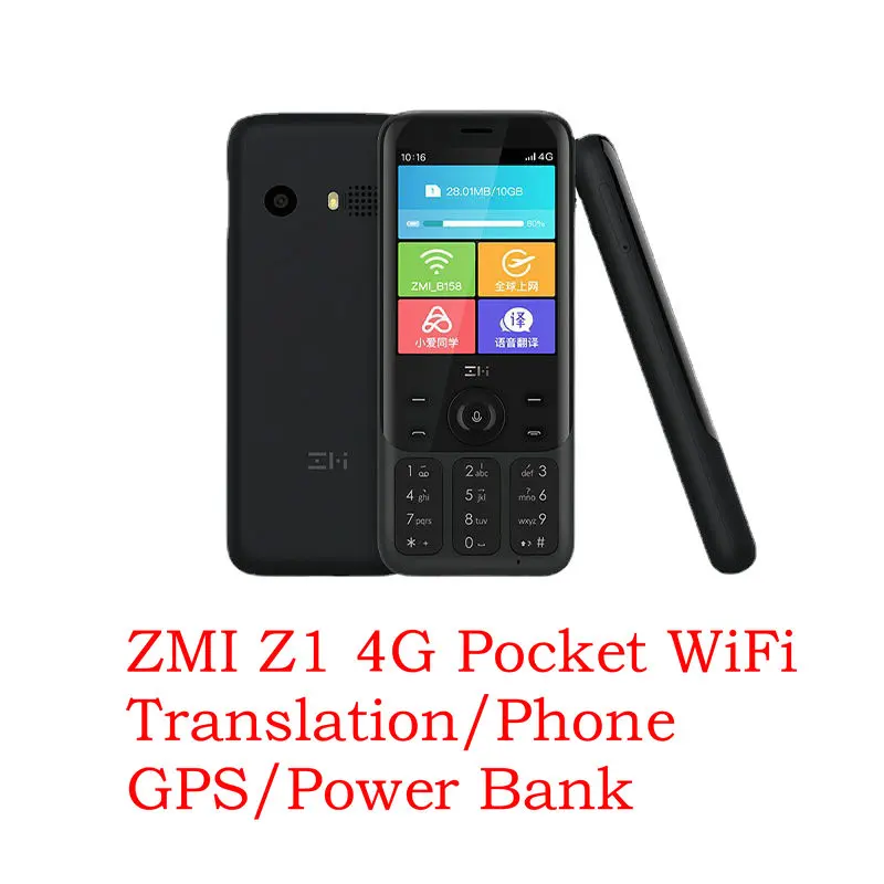 Source ZMI Z1 4G Hotspot 4G Mobile Wifi/Translation/GPS/Phone 