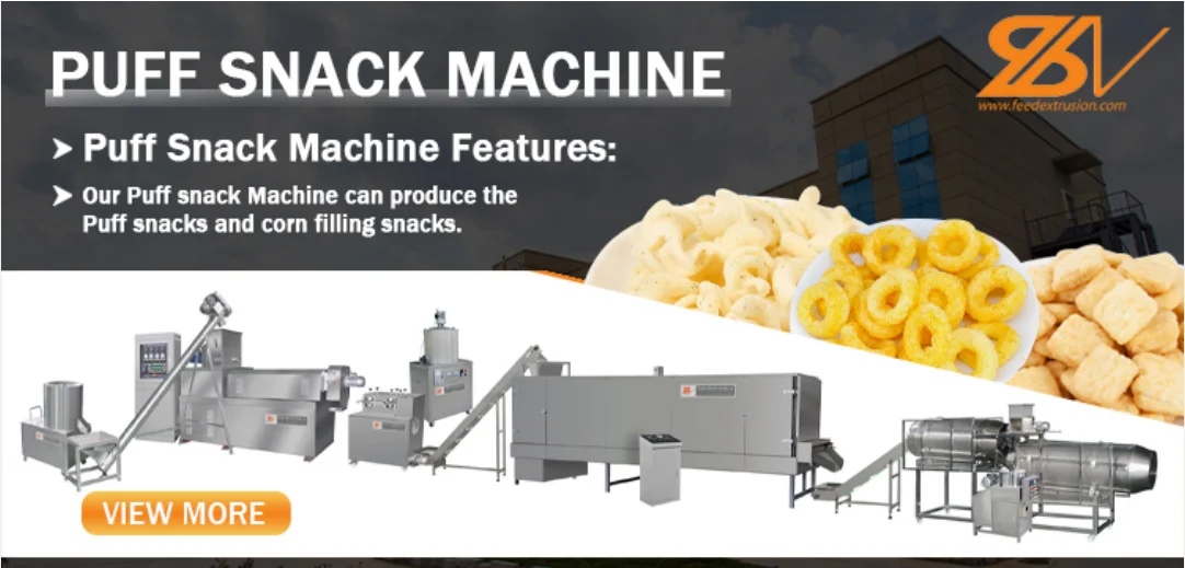 Saibainuo Produced Puff Snack Food Processing Machine Maize Puff Snack