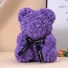 Purple rose bear