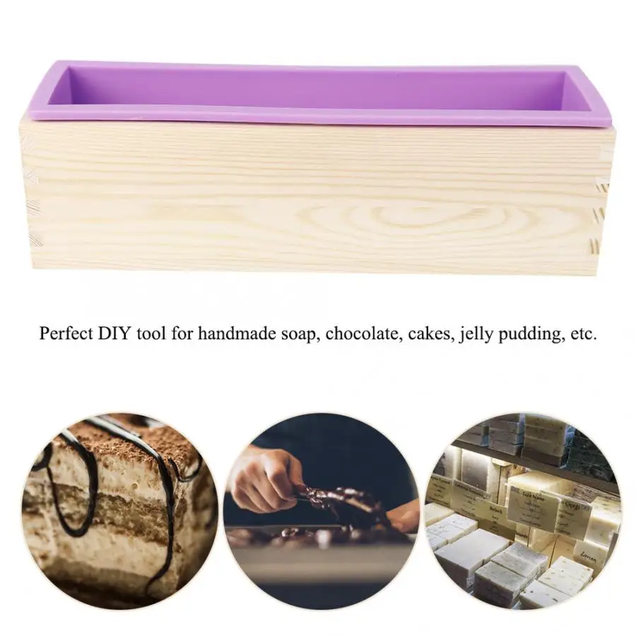Wholesale Large Rectangle Silicone Making Soap Loaf Handmade Mold