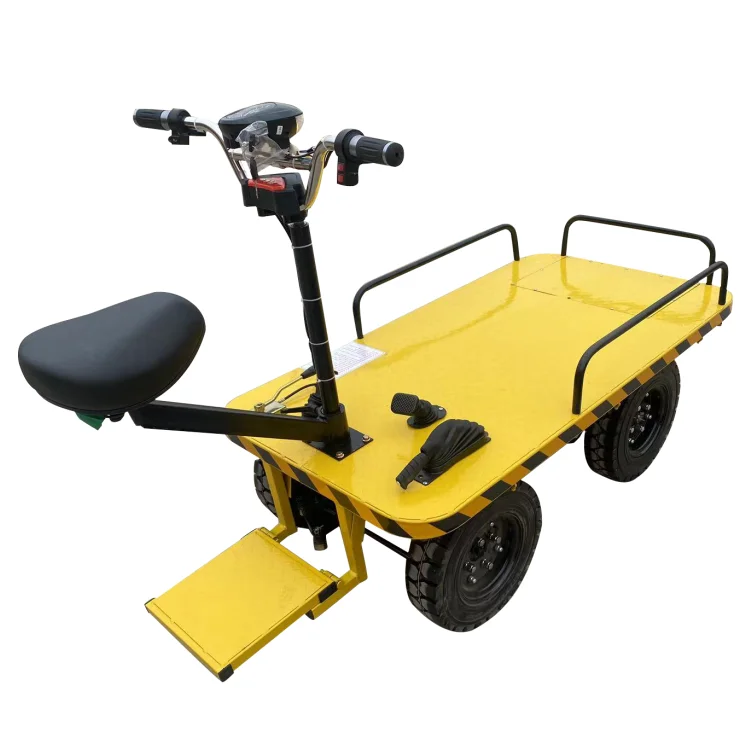 Compact Structure and Easy Moving Portable Electric Flat Truck Hand Pallets Jack Electric Electric Flat Transfer Car