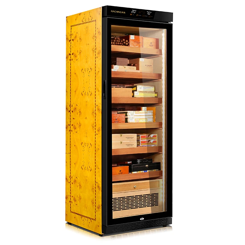 Accurate Humidity and Temperature Cigar Showcase MON2800A Raching Cigar Humidor