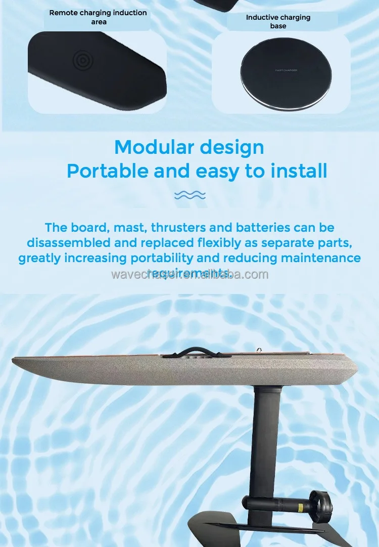 Custom Foil Waterproof Remote Control Wing Battery Surf Board Motor