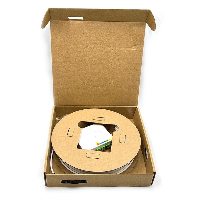 Factory Ftth Round Drop Cable Fiber Optic Pto 4fo Box Wall Mounted