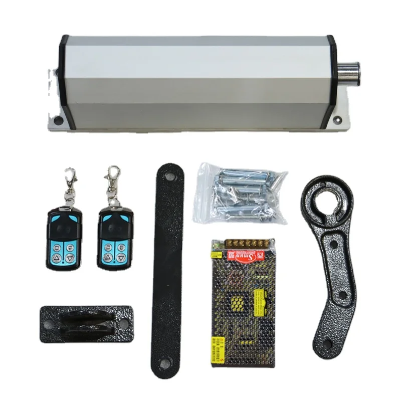 Automatic Remote Speed Adjustable DC24V Electric Swing Automatic Door Closer Metal Pull Arm Side Mount Flat Door Opener