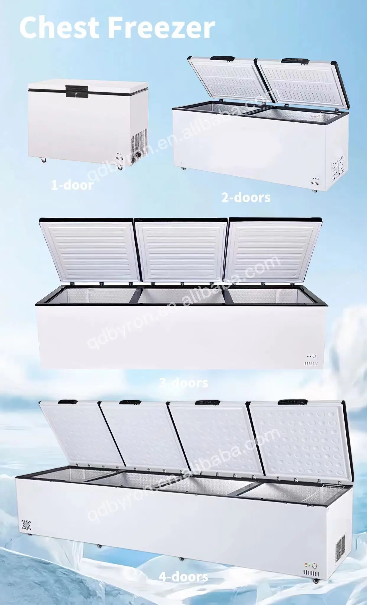 Deep Freezer Cold Store Deep Shock Freezer 1000 Liter Deep Freezer