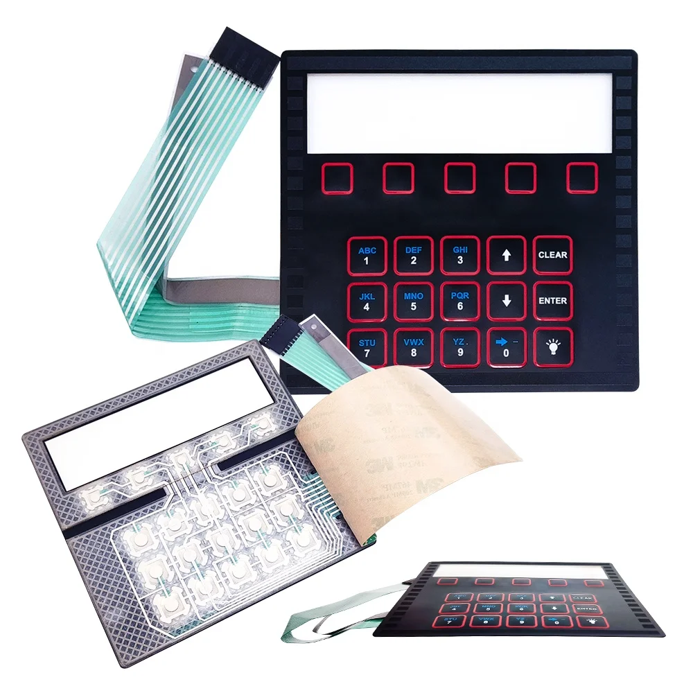 Tactile One Button Membrane Switch With EL