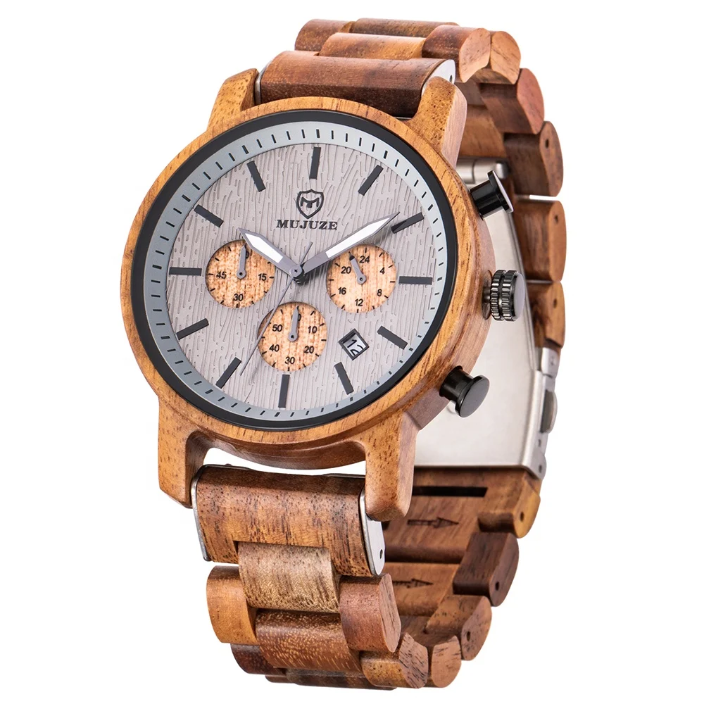 Wholesale Factory Price Personalized Luxury Men's Wood Watch