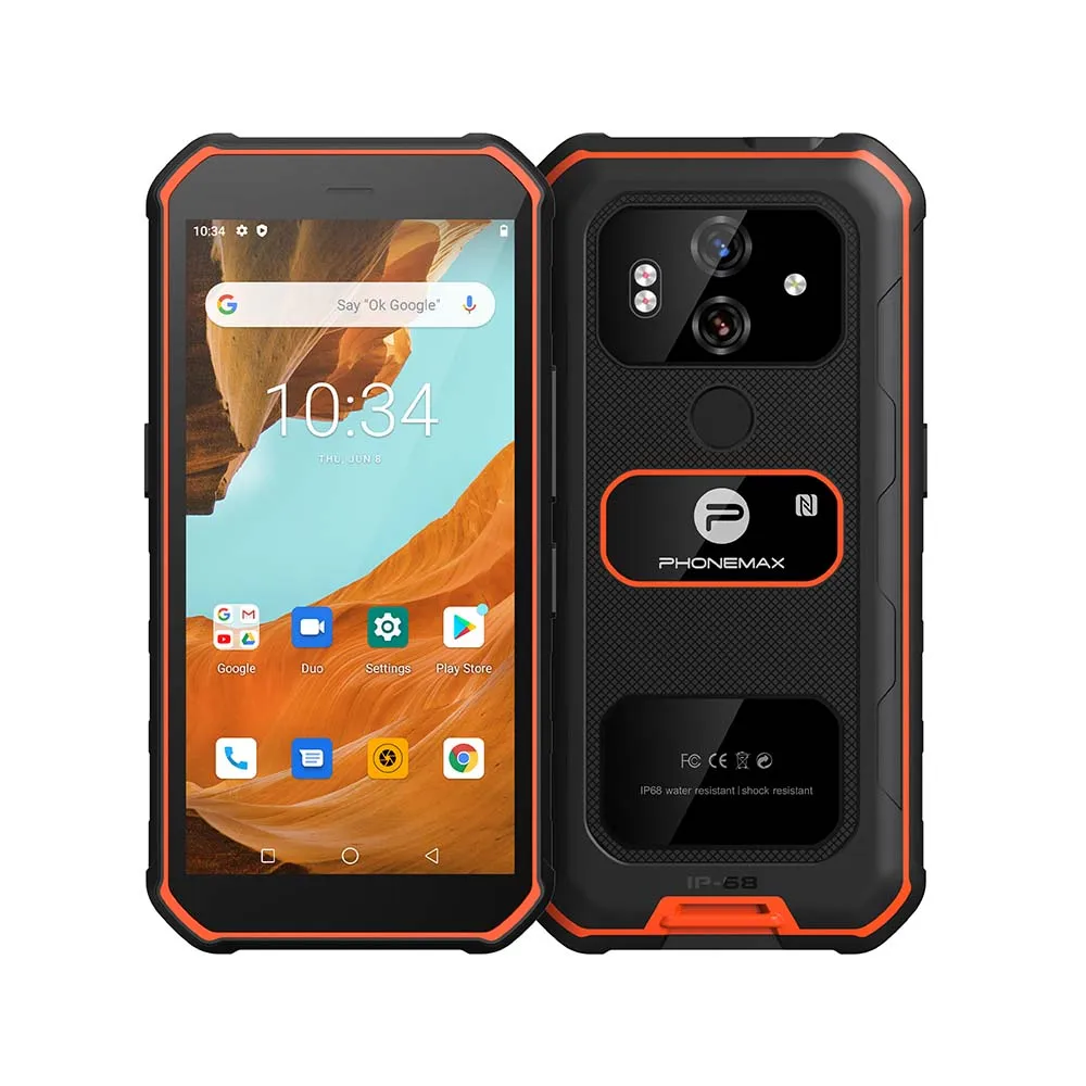 Phonemax X1 Pro New Android Smartphone HD Night Vision Camera Dual 4G Unlocked Waterproof Rugged Phone With NFC