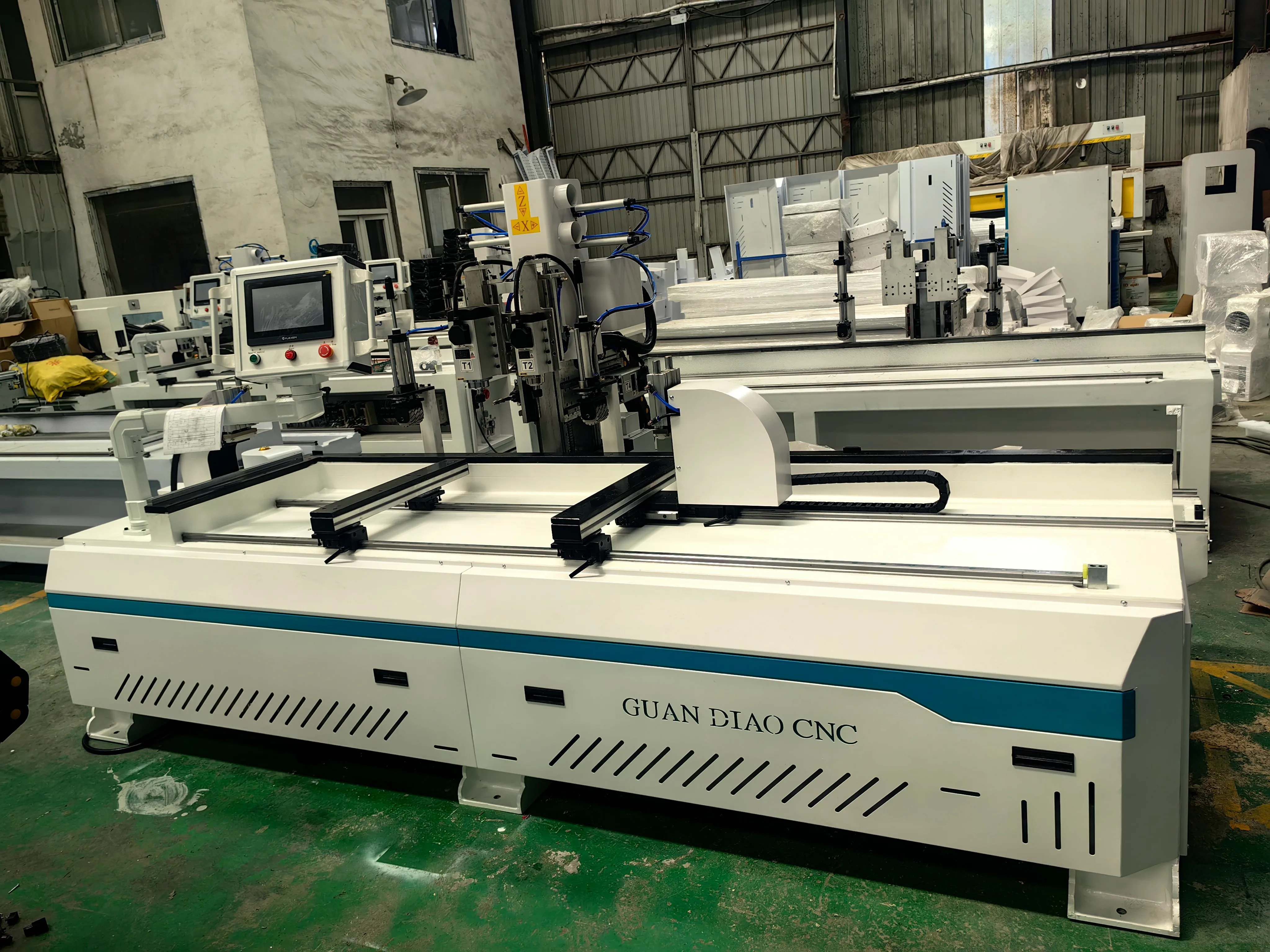 MDF Door Grooving Slotting Horizontal Vertical Drilling CNC Side Hole Drilling Milling Machine