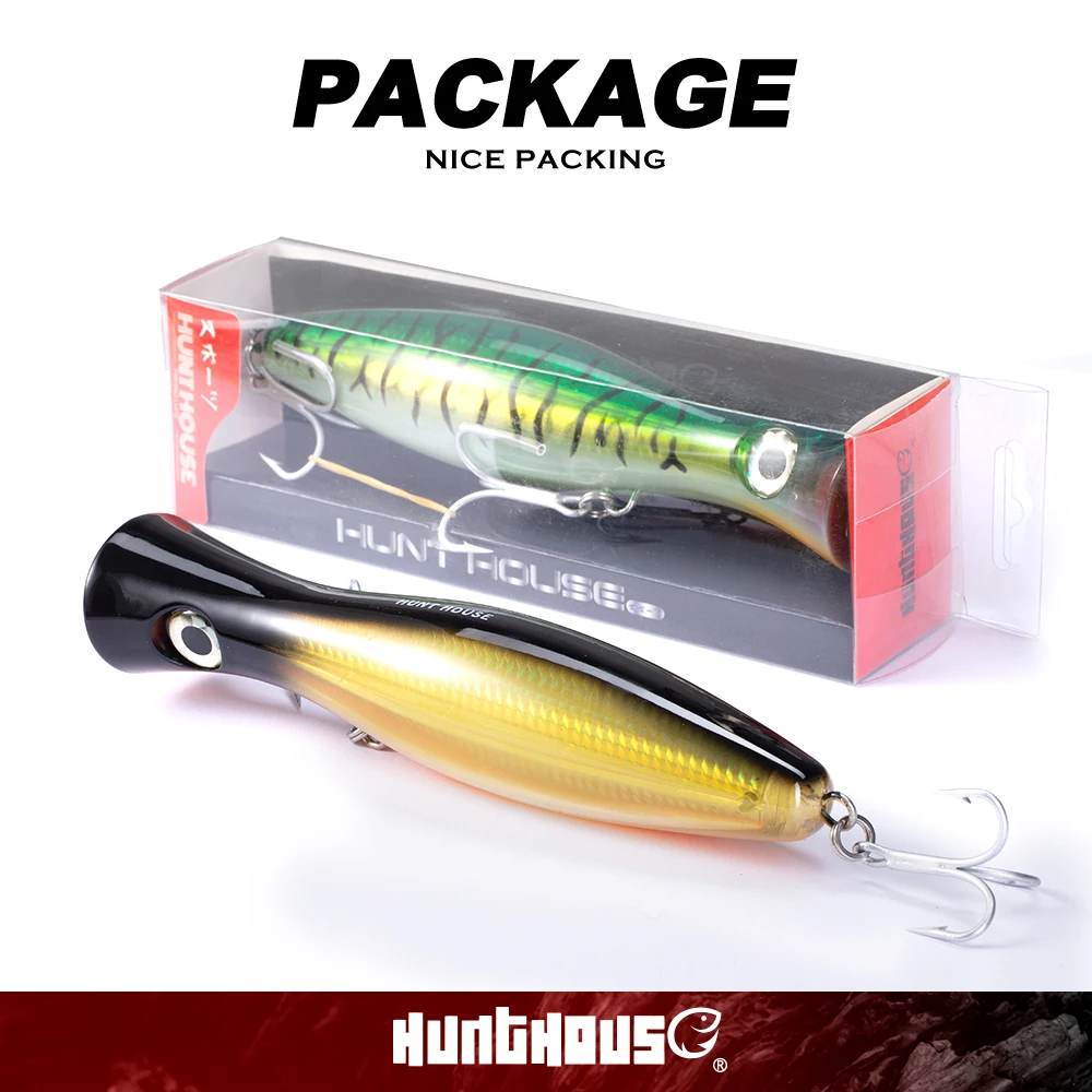Hunt House Saltwater Fishing Lure120mm 160mm 200mm Oem Topwater Hard Popper Lerrue Lure Popper Hunt House Saltwater Fishing Lure120mm 160mm 200mm Oem Topwater Hard Popper Lerrue Lure Popper