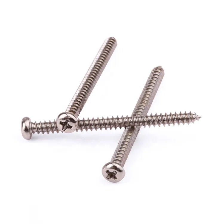 Factory price fasteners M2-M8 pan head phillips carbon steel self-tapping nails screws