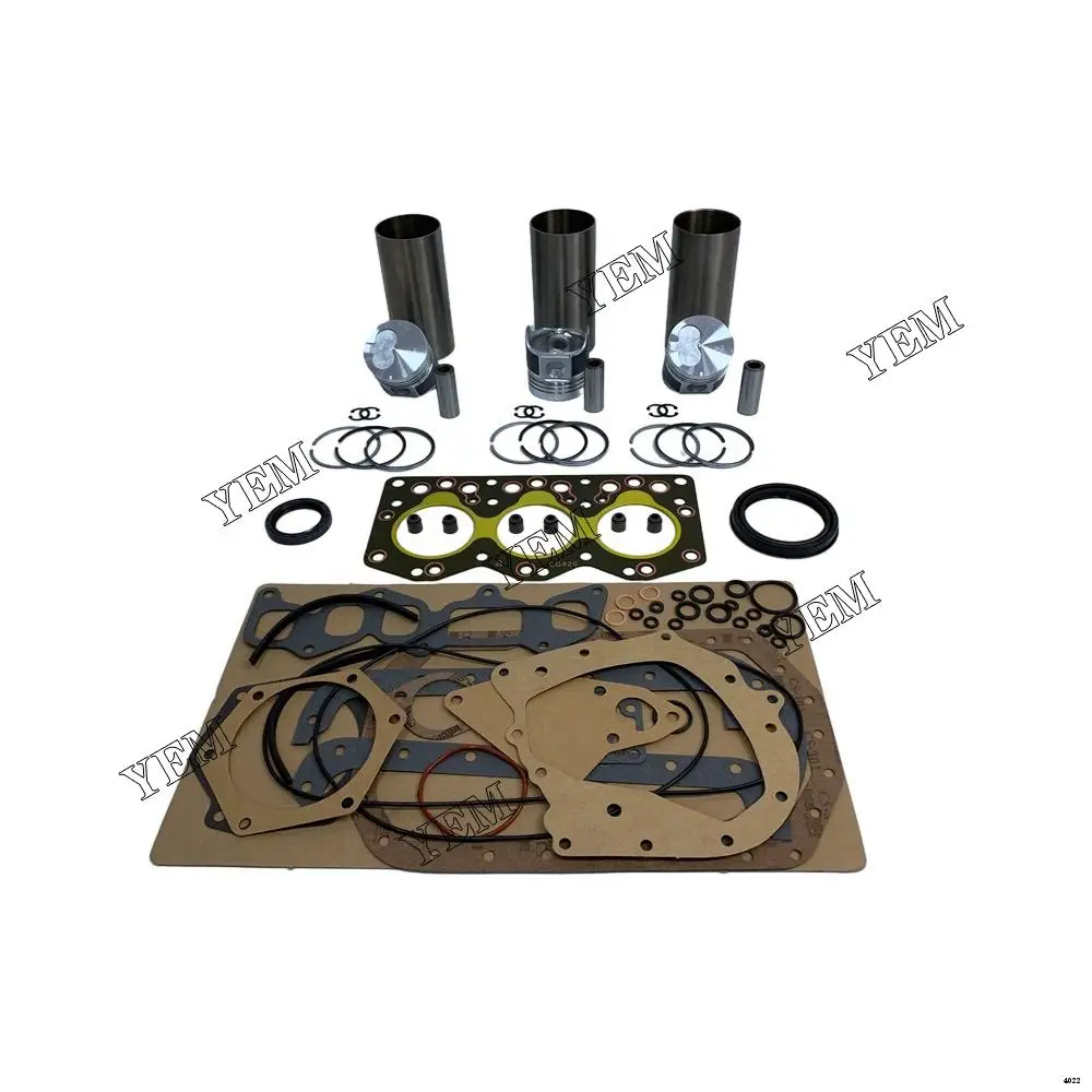 Engine Overhaul Kit With Piston Ring Liner Head Gasket Set For Isuzu 3AE1 Original Excavator Part