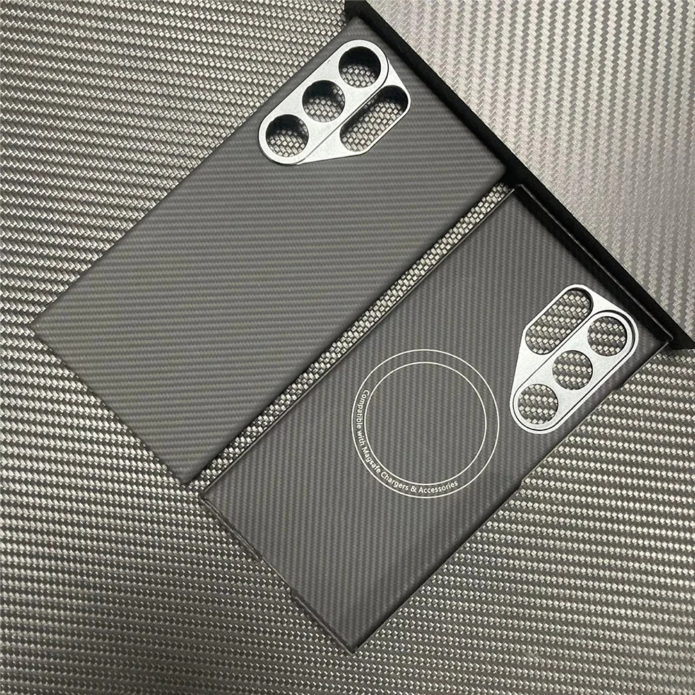 product laudtec custom logo phone case for samsung s25 s24 fe plus ultra carbon fiber simple back cover shockproof lightweight sjk1056-8