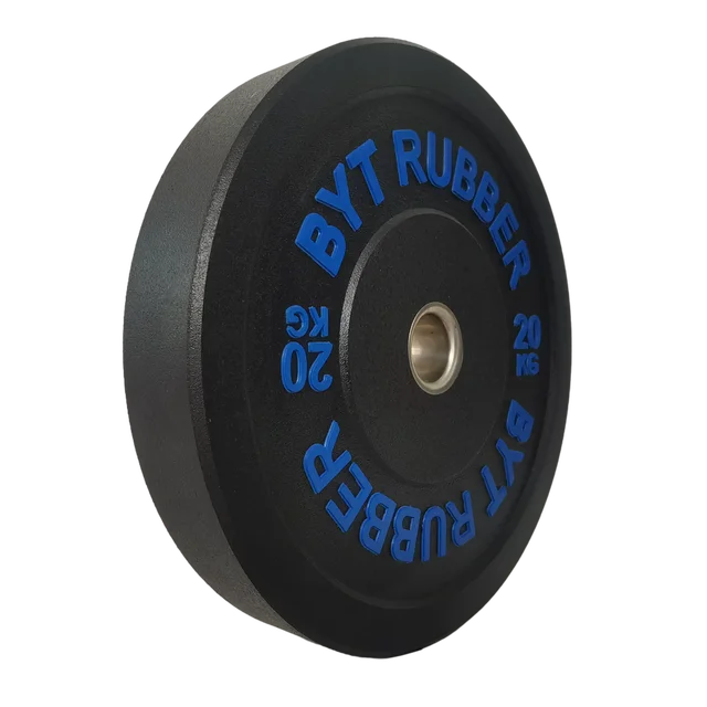 BYT gym equipment custom bumper plates rubber weightlifting barbell weight plates