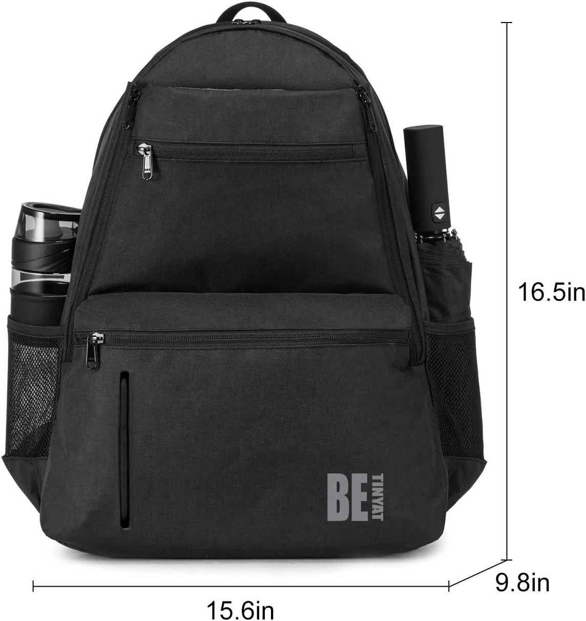 Padel Rackets Backpack for Men Women Durable Polyester with Ventilated Shoe Compartment & 2 Racket Holders
