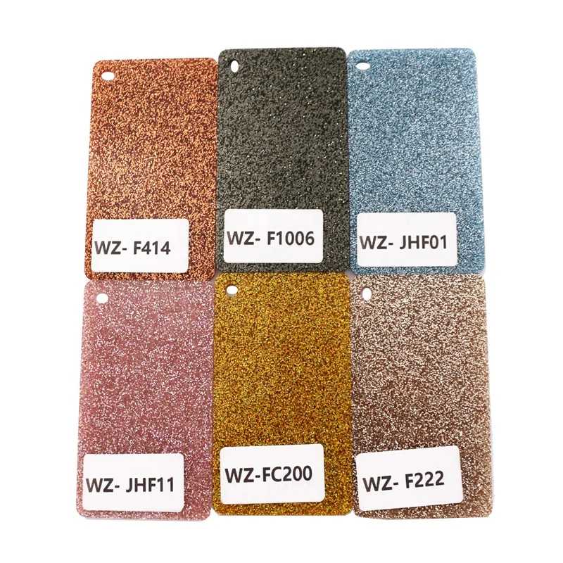 3mm Thickness Glitter Acrylic Sheet Sparkle Cast Acrylic Board with Cutting Service for Interior Decoration and Furniture DIY