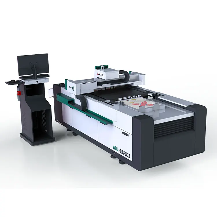AOL-0604pas Digital Plotter Small Paper Cardboard Cutter Machine Business Cards Stickers Automatic Omron PLC New Used Motor Gear