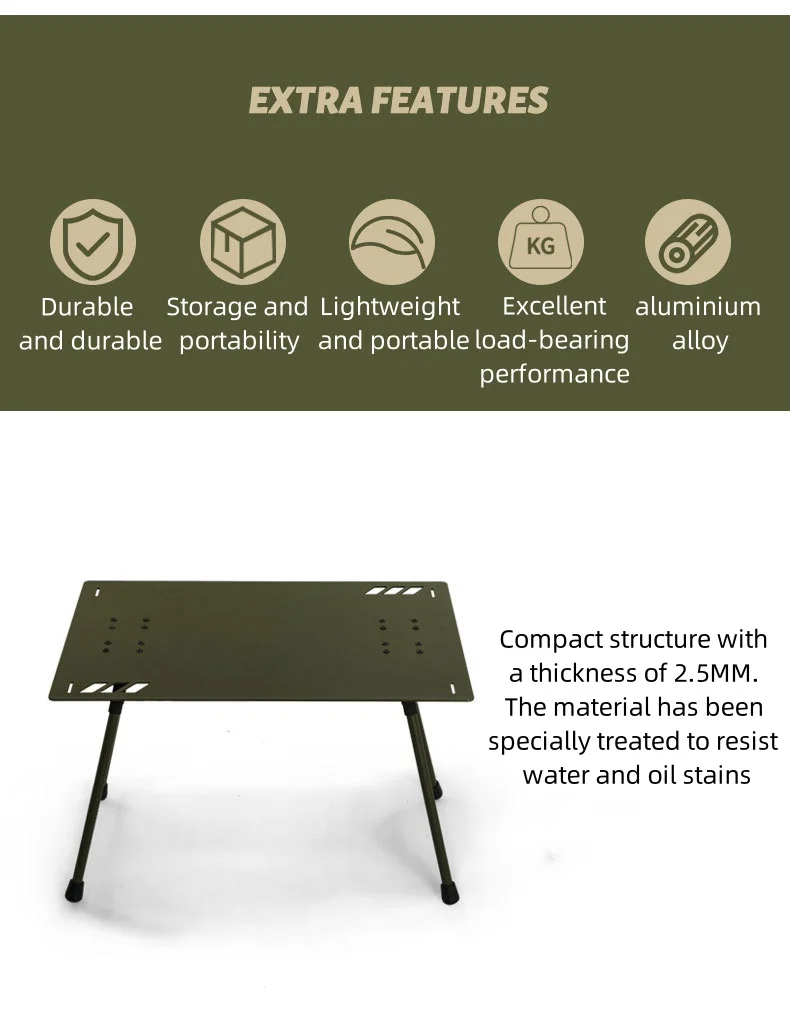 Factory Wholesale Outdoor Camping Portable Aluminum Alloy Outdoor